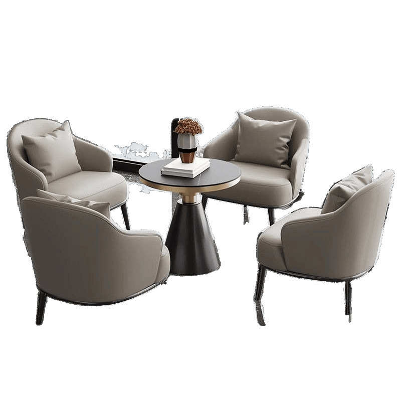 单人高级沙发椅售楼处酒店桌椅会客组合休闲美容院接待洽谈轻奢椅