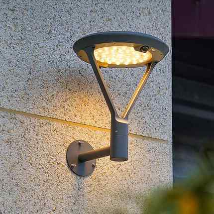 阳能壁灯户人外体感应家用入户太门灯花园庭院灯别墅防大水YD-X53