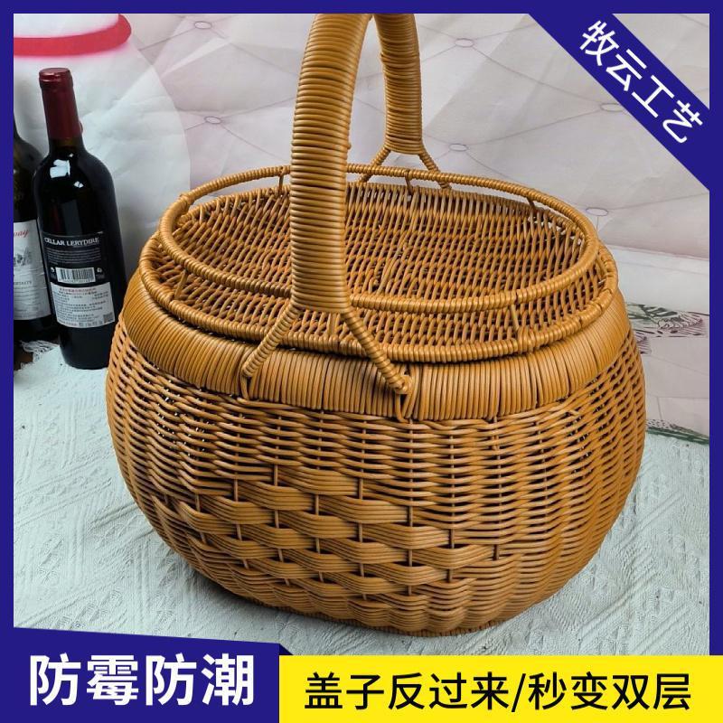 菜篮子爆款提篮拜拜喜庆脏衣篮