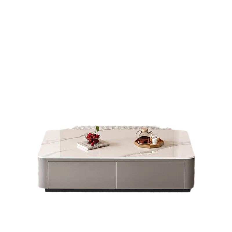 岩板茶几客厅家用2025新款轻奢现代简约茶桌小户型落地电视柜组合