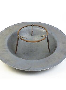 71TX老式碳火盆家用取暖木炭室内烤火炉冬季炭火盆铸铁盆烧烤炉