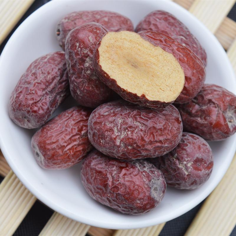新枣新疆灰枣大颗粒吊干若羌红枣零食散装未清洗500克枣王