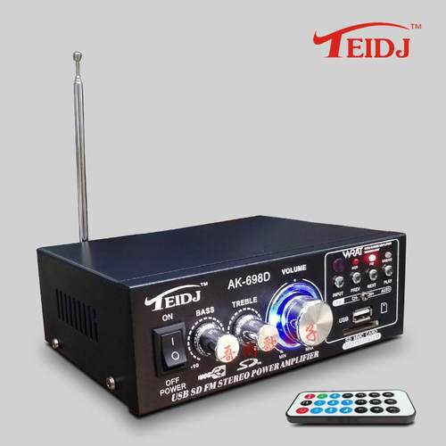 12V功放机车载功放机家用迷你插卡AK-698D功放机