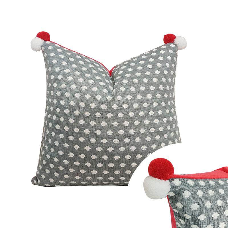 正品色圣诞抱枕套发沙靠垫结婚红格子床头靠枕卧室新年腰护靠喜庆