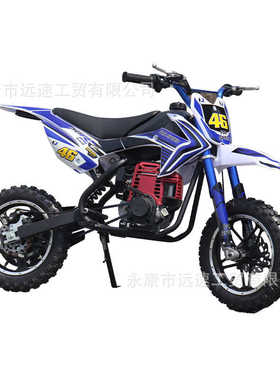 新款K6小型儿童摩托车汽油版电启动电动车越野车山地小高赛