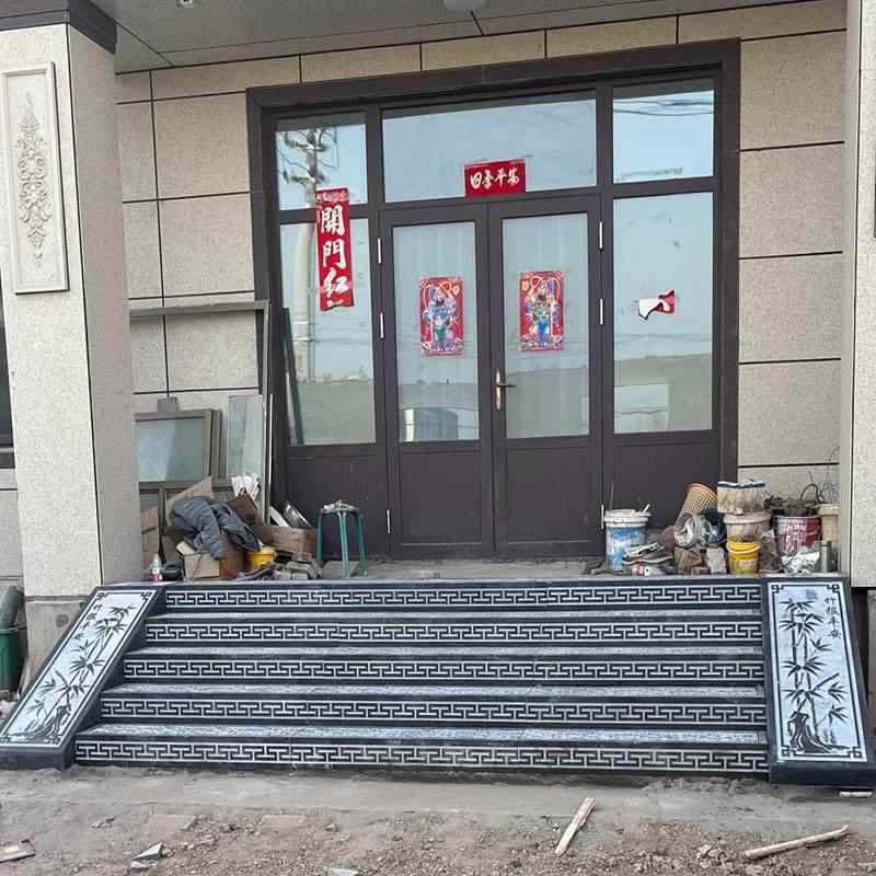 青石23960台阶雕石庭院门口祥云台阶大踏步石浮室外庭院祥云台阶