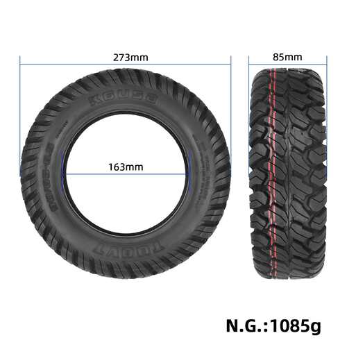 TUOVT希洛普电动滑板车90/65-6.5越野真空轮胎滑板车11寸耐磨轮胎