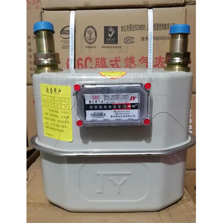 瑞力比G6膜式燃气表 J6工业燃气煤气天然气表 6立方燃气流量计包