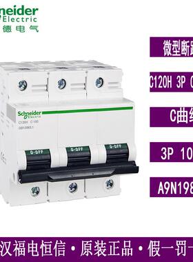 梅兰日兰A9微小型断路器A9N19818 C120H 3P C 100A空气开关原装