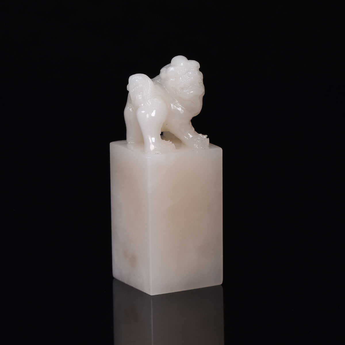 寿山芙蓉石古兽钮 手工篆刻印章石料刻字姓名章料1.5-1.9cm