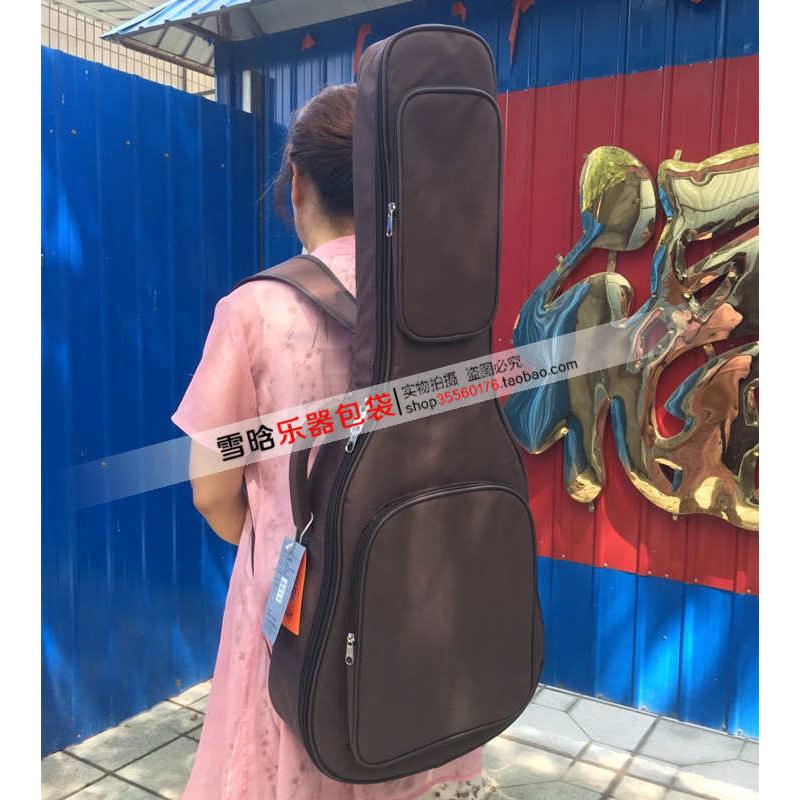 新款34/35/36/38/39/40/41/42/43寸古典民谣防水加厚双肩木吉他包
