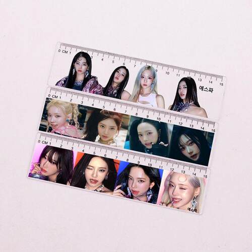 aespa周边WINTER刘知珉GISELLE宁艺卓简约直尺尺子CZ012