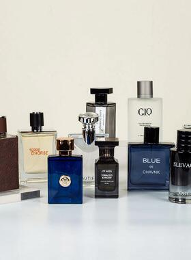 男士香水道具简约现代样板房卫生间摆件香氛衣帽间梳妆台衣柜饰品