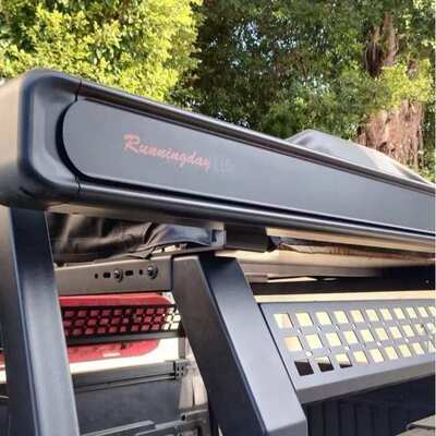 定制户外露营车载硬壳半自动车边天幕便携防风越野汽车侧账遮阳棚