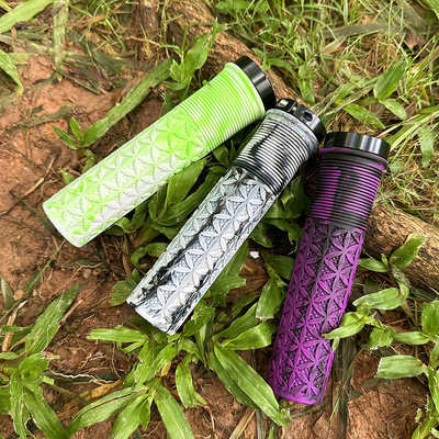通用自行车把套混色单边锁密封橡胶防滑骑行折叠车山地车燕把握把