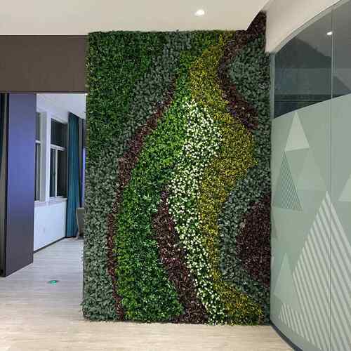 绿真植墙面装饰人造植物墙背景墙形象花植物仿室内阳台塑料465198