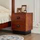 大司马法式 覆古床头柜全实木迷你床头柜一对家用主卧室床头收纳柜