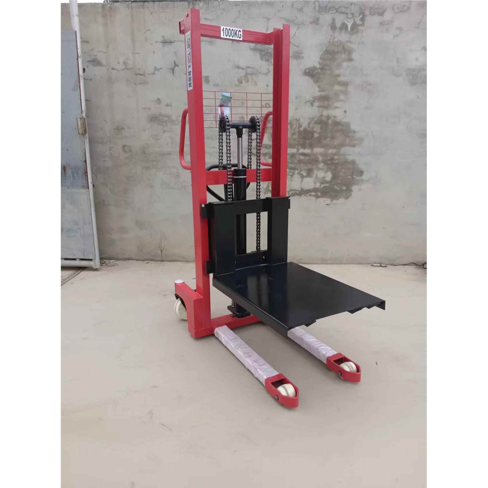 手动堆高车手动升叉降车液压升手降车液压升高车推模具OQM车平叉