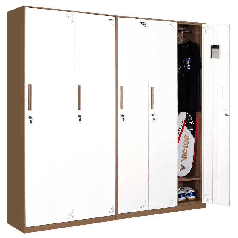 钢制更衣拆装柜套色更衣柜员工宿舍衣柜加厚美容院窄边带锁储物柜