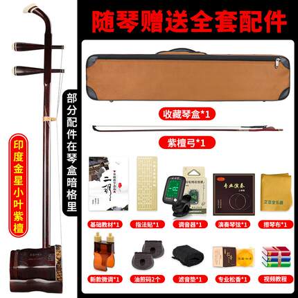 高档正音堂二胡器印度金小叶紫檀臻乐藏世二胡传厂家直销星胡琴