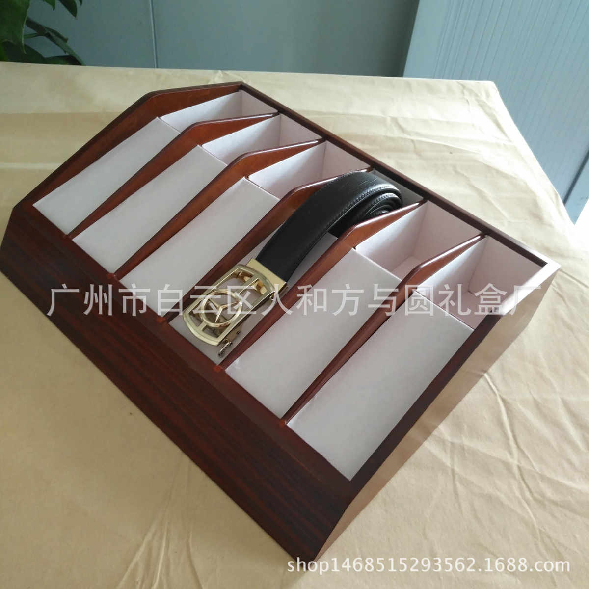 皮带架子腰带展示架高档皮带台式服装店架腰带架皮带包装套盒
