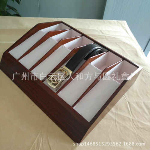 皮带架子腰带展示架高档皮带台式服装店架腰带架皮带包装套盒