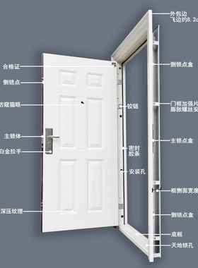 进户门家用房门成都包安装丁级防盗门白色现货钢质工厂入户安全门