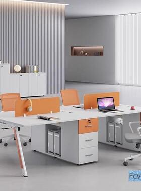 奕星琳工位4桌2办屏风臻桌公室员工公椅组办合电脑桌简约现100835