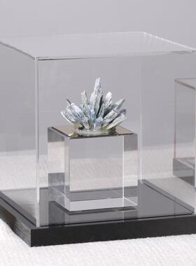 现代亚克力透明罩子防尘收纳盒展会展厅样板间摆件饰品陈列展示盒