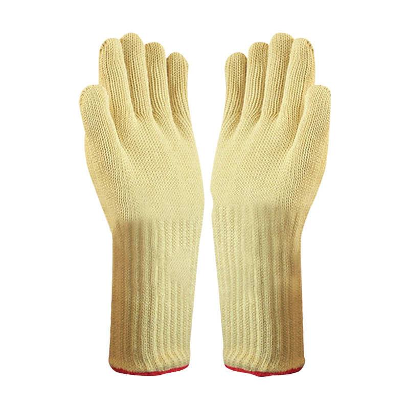工业冶炼500度双层芳纶纤维耐高温手套 烧烤防火防高温防割手套