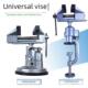 铝合金桌虎钳 台虎钳 万向台钳360度吸盘小台钳夹具 小型夹钳