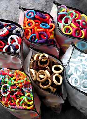 50/100pcs/Set Elastic Hair Bands Girls Hair Accessories Colo
