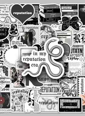 50张泰勒专辑reputation贴纸歌手明星Taylor霉霉周边防水装饰贴纸