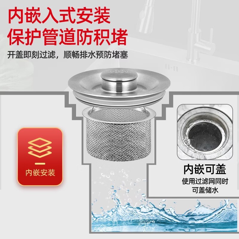 不锈钢过滤网厨房水槽漏网洗菜盆下水道水池洗碗池防堵神器隔渣网