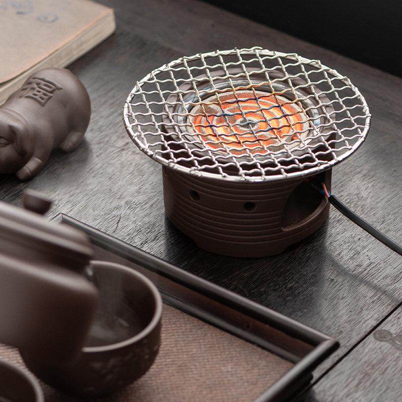 紫砂覆古养生黑晶炉温泡茶炉煮茶壶烧水泡茶电路丝加热家用电煮茶