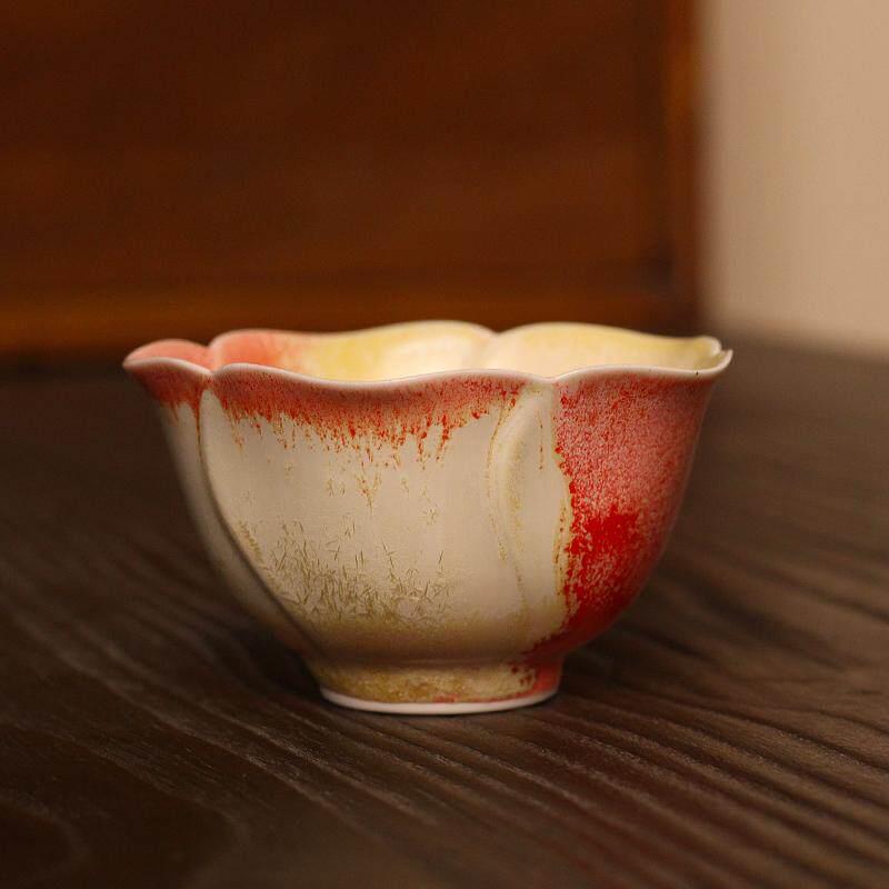 景德镇高温窑变釉茶杯小花神杯手工陶瓷主人杯单杯女品茗杯茶碗