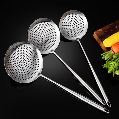 厨房专用漏勺316不锈钢大食品级家用一体成型笊篱饺子捞面勺油炸