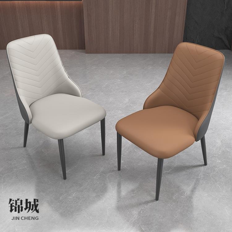 现代简约意式餐椅轻奢家用餐桌椅高级洽谈椅梳妆书桌椅茶椅
