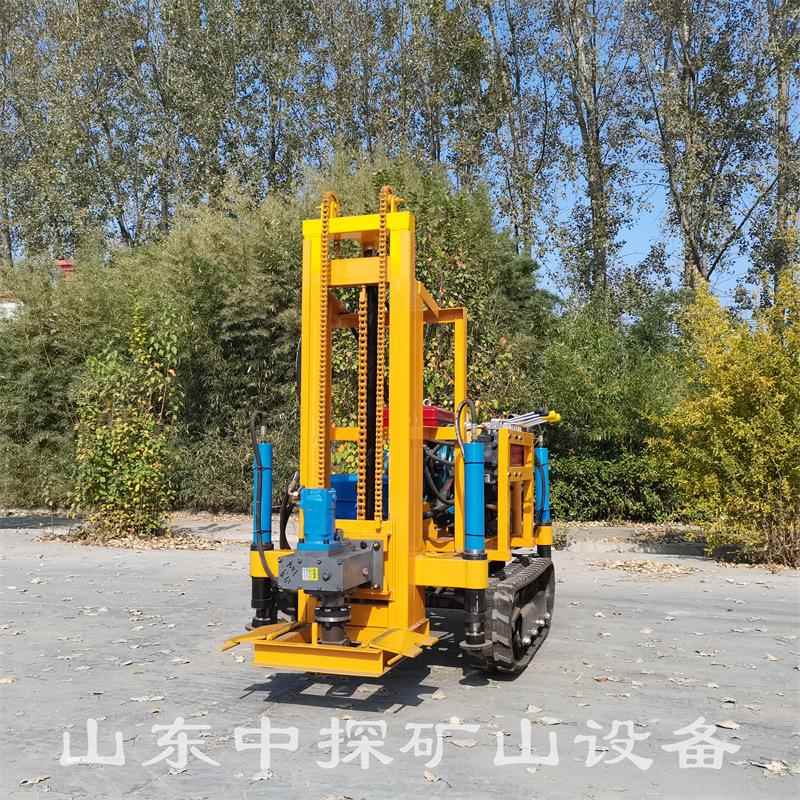 小履带全液压水汽两用钻井机 液压伸缩光伏打桩机 一机多用钻孔机