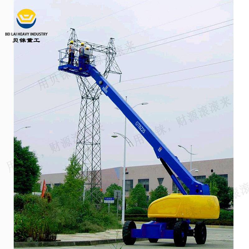 现货直臂高空作业平台自行走式伸缩臂架登高车维修作业直臂升降机