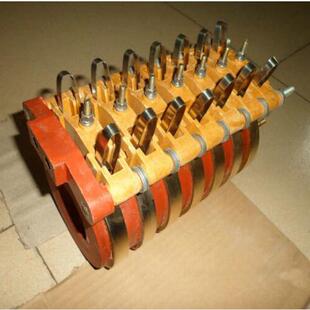 输送机集电环总成装配 7道线柱接线滑环75*165*175 线缆卷筒滑环