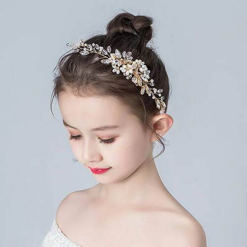 Wedding Hair Accessories Flower Hair Clips Hairpin Crystal B