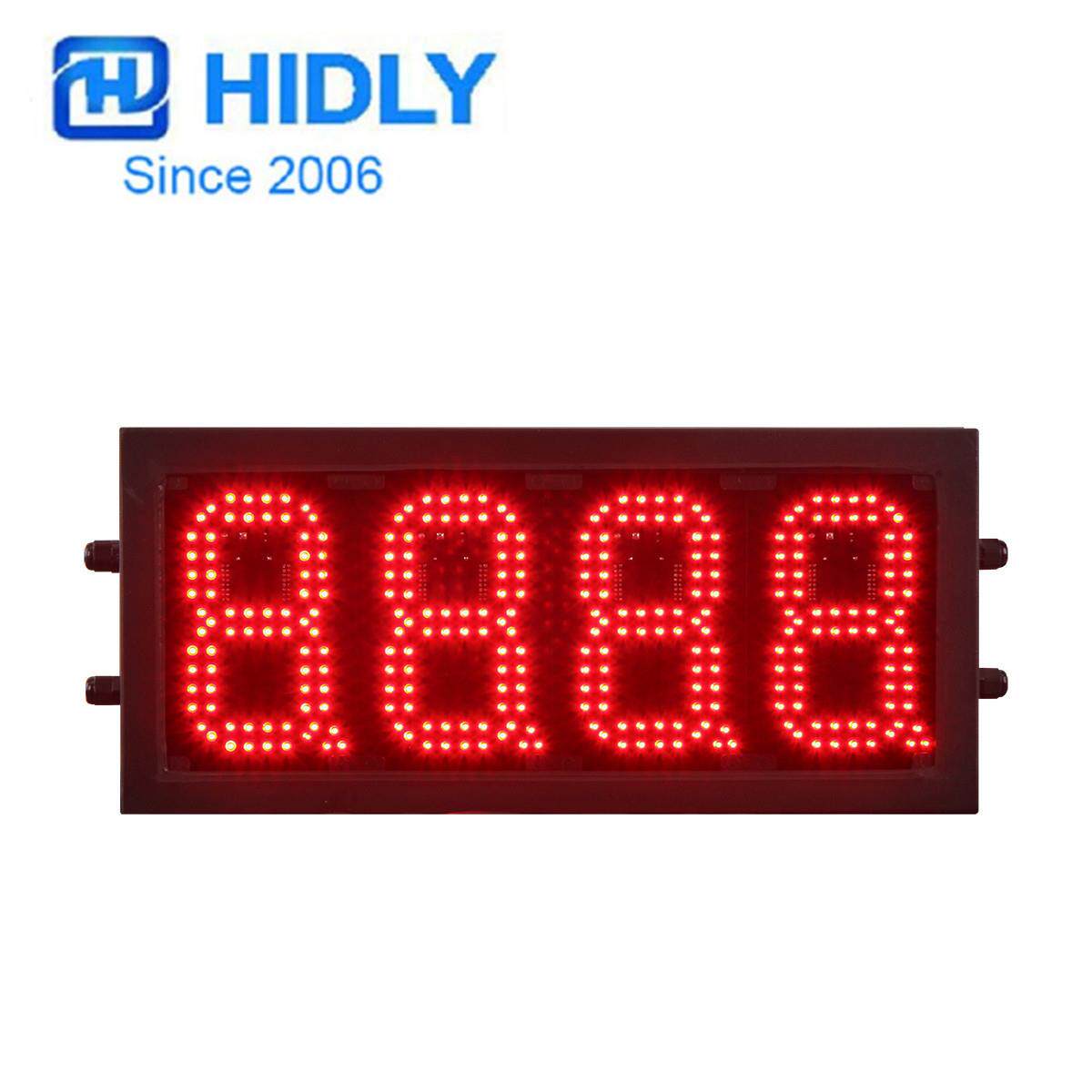 12寸户外红色时间温度显示屏LED红色8888时间显示屏
