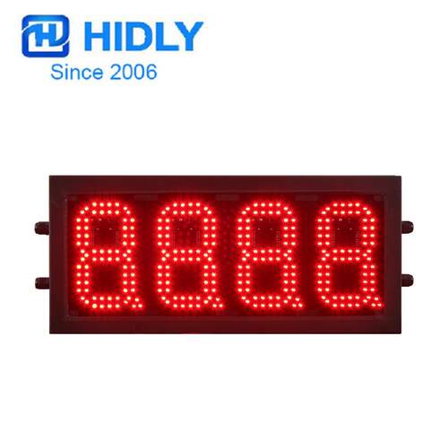 加油站LED价格牌6寸红色户外LED油价数字显示屏厂家出口货源