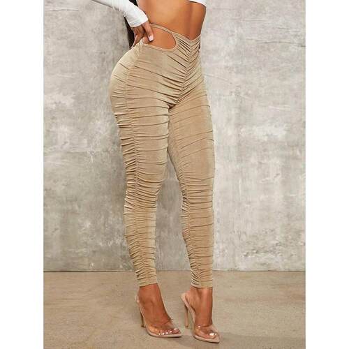 I 19854 Pleated High Waist Pants 褶皱腰女裤