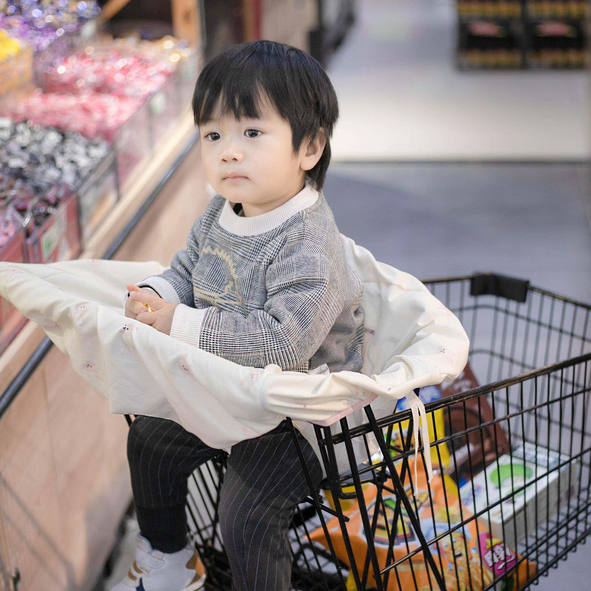 新款直销INS韩风婴幼儿超市购物车坐垫高脚餐椅儿童坐垫便携式保