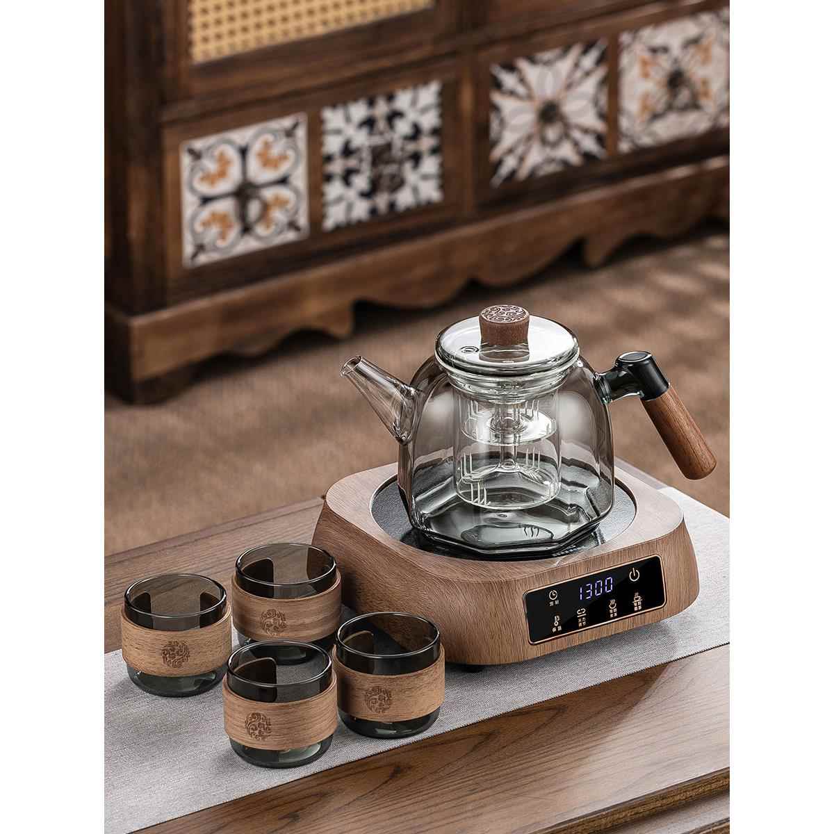 耐高温玻璃煮茶壶电陶炉煮茶器套装高档家用蒸煮一体养生壶烧水壶