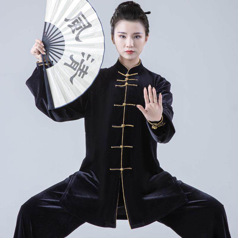 高档韩绒0太极224南年新服款女秋冬季加厚冬天服装春秋太极拳练功