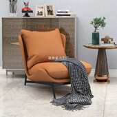 北欧设计艺术单人沙发椅简约阳台异形休闲乳胶现代网红户型沙发椅