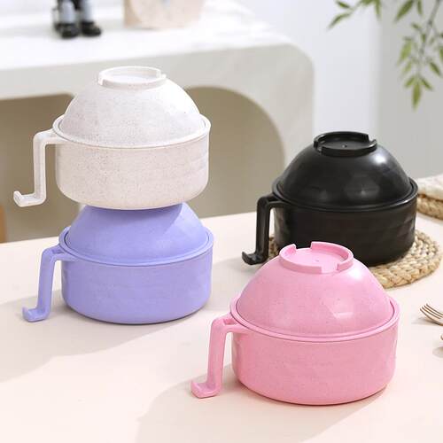 Ramen Bowl Set 2 Sets Including Bowl Lid Spoon Chopsticks